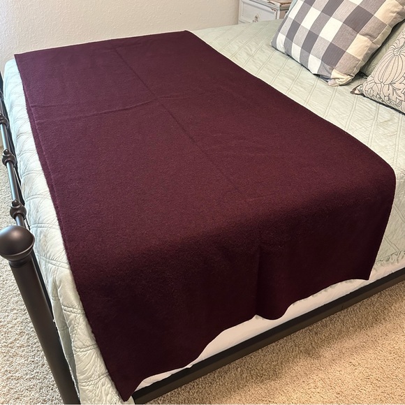 Woolrich Bedding Vintage Pearce Woolrich Wool Blanket 72 X 87 Solid